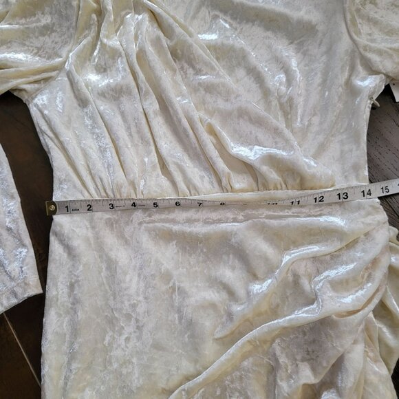 Ronny Kobo Adalee Dress Womens S Crushed Velvet Retro 80s Fairy Designer - Picture 5 of 8